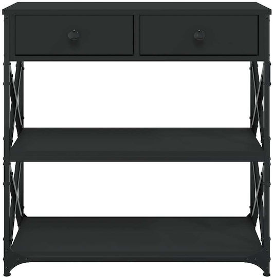 Consolă Negru L75xL28xH75buc