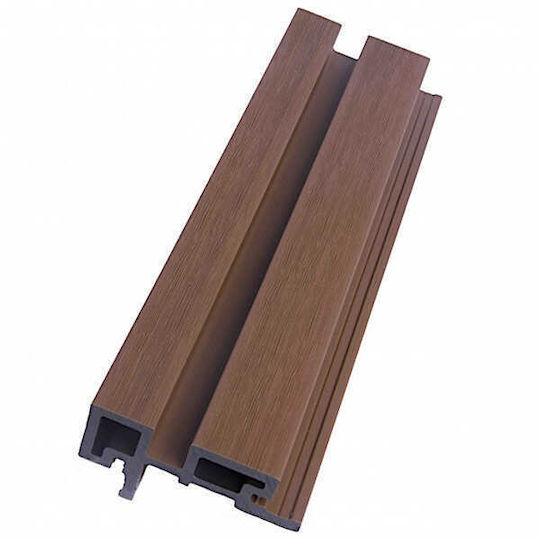 Umzäunung Deck aus PVC 4.6x8.9x290cm Braune