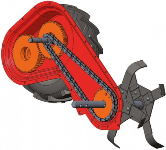 Eurosystems RRT 2 TM60 (Loncin) În patru timpi Cultivator Benzină 5.7hp cu Motor Loncin