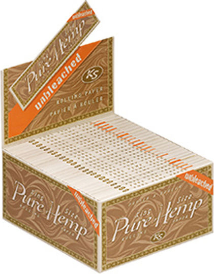 Pure Hemp Unbleached Нерафинирани Листчета за свиване на цигари King Size 33 листове 50бр