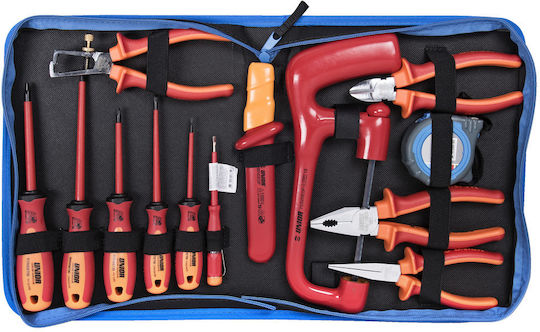 Unior 905VDEBI Caseta cu 13 Set de scule de electrician