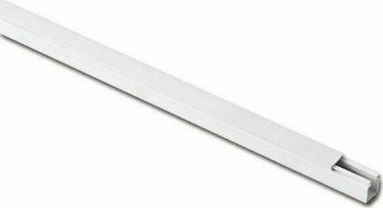 Vito Cable Channel with Sticker made of Plastic 12x12mm White 1m
