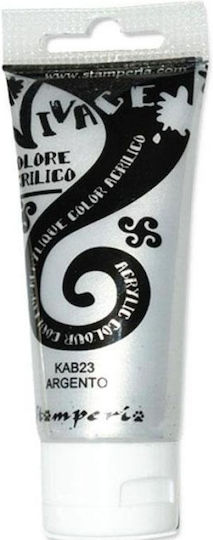 Stamperia Vivace Acrylic Paint Set in Silber color Silber 60ml 1Stück