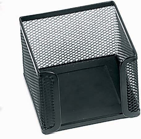 Metall Papierwürfel-Halter in Silber Farbe 9,5x9,5x6cm
