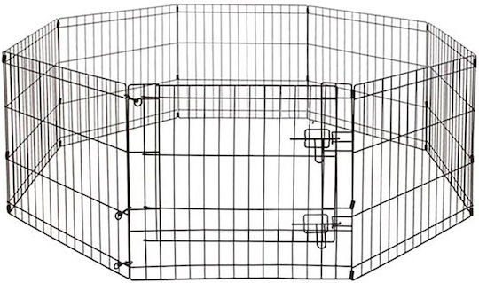 Glee Park Dog Octagon 61x61x8εκ made of Metal in Black Color 61 x 61cm