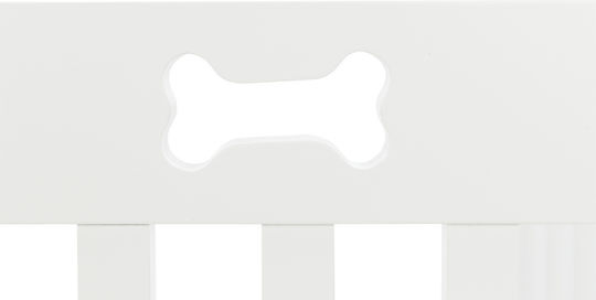Trixie Dog Barrier Διαχωριστικό Σκύλου 82-124 x 61 cm σε Λευκό Χρώμα 124 x 61 x 61εκ.