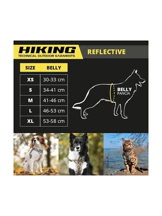 Croci Hundegeschirr Weste Hiking Harness Reflective Rot X-klein 30-33cm C5081160