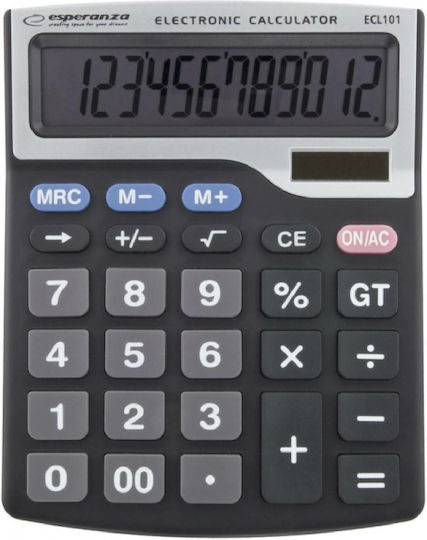 Esperanza Tales Calculator 12 Cifre în Culoarea Negru 1buc