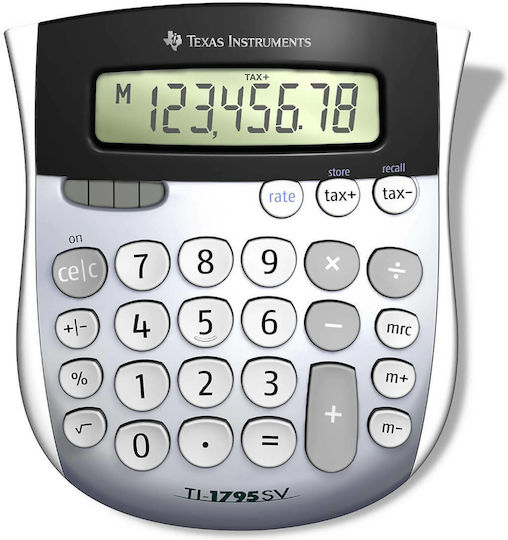 Texas Instruments TI-1795 SV Αριθμομηχανή 8 Ψηφίων σε Ασημί Χρώμα