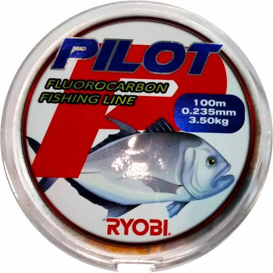 Ryobi Πετονιά Ψαρέματος Fluorocarbon 100m / 0.261mm