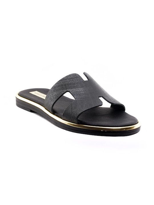 Mariella Fabiani S Women's Flat Sandals in Black Color