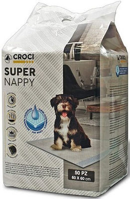 Croci Super Nappy Floor Diapers Dog 60x60cm 50pcs