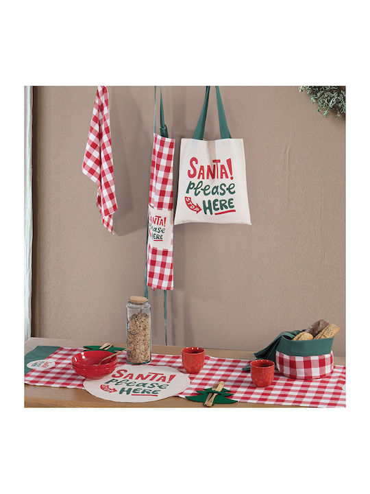 Nef-Nef Homeware Χριστουγεννιάτικο Τραπεζομάντηλο Υφασμάτινο Ράνερ Άγιοι Βασίληδες 150x45εκ.