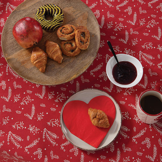Nef-Nef Homeware Покривка за Маса Червена