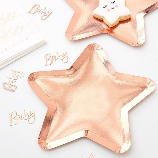Ginger Ray Plate with Stars 8 Pieces Ginger Ray Plate with Stars 8 Pieces