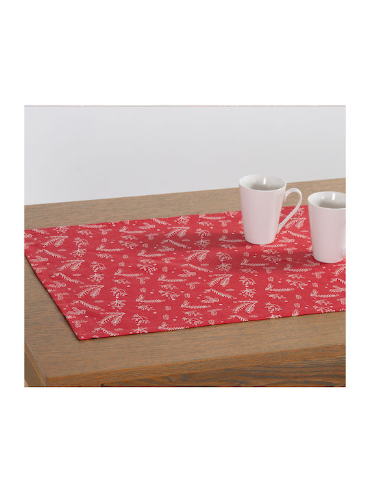 Nef-Nef Homeware Christmas Tablecloth Runner Fabric Red L140xW45cm.