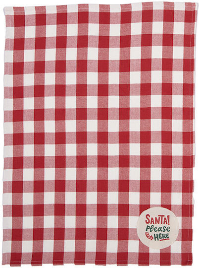 Nef-Nef Homeware Santa Please Set Ornamente de Crăciun Șervețele Verde L70xW50xD2cm. 2buc