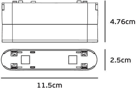 VK Lighting Vk/04475/w/base Montagebasis für Leuchten Weiß 71164-169721