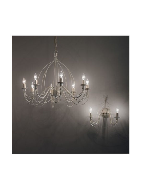 Ideal Lux Corte Chandelier Candlestick 12xE14 Brown 95cm 097671
