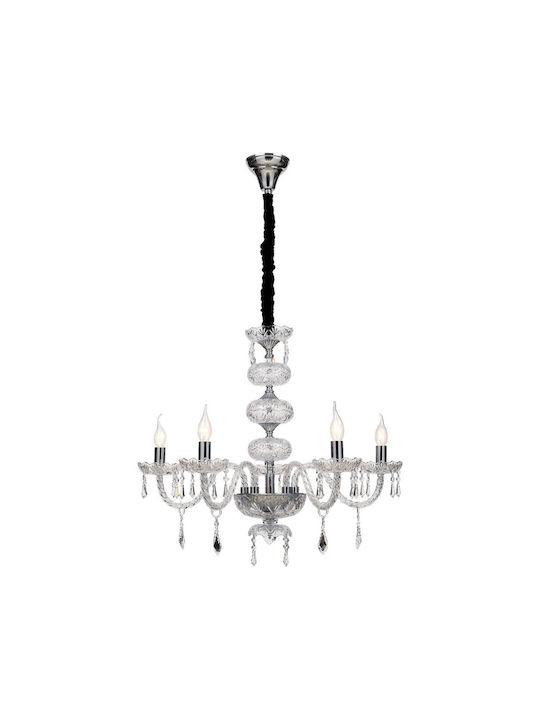 Fan Europe Incanto 5 Chandelier Candlestick 5xE14 Transparent 364010