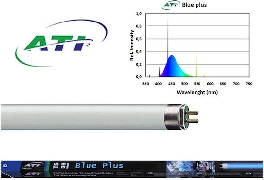Ati Φωτιστικό Ενυδρείου με Λάμπα T5 με Μπλε Φως 80W