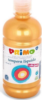 Primo Brillante Tempera Farben Lemon Yellow 211 in Flasche 500ml 1Stück 202BR500211