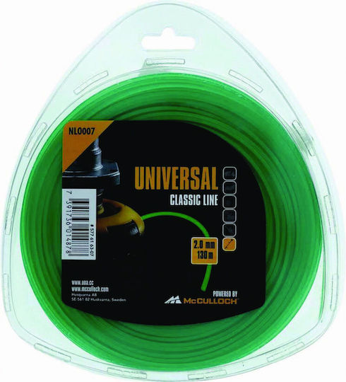 McCulloch Nylon Line 2.0mm x 130m round line - NLO007 Round Brush Cutter Trimmer Line 2mm 130m 577616307