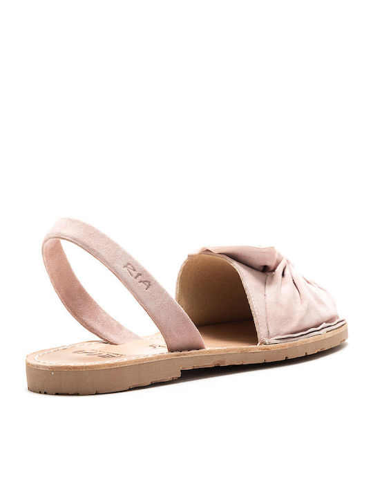 Ria Women's Flat Sandals in Pink Color