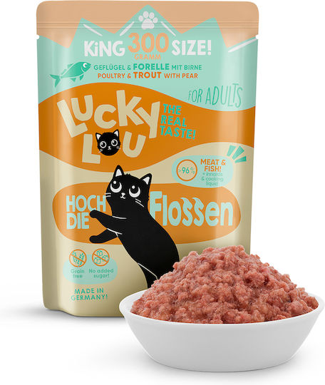 Lucky Lou Lifestage Υγρή Τροφή για Ενήλικες Γάτες σε Φακελάκι με Πουλερικά χωρίς Σιτηρά 300gr