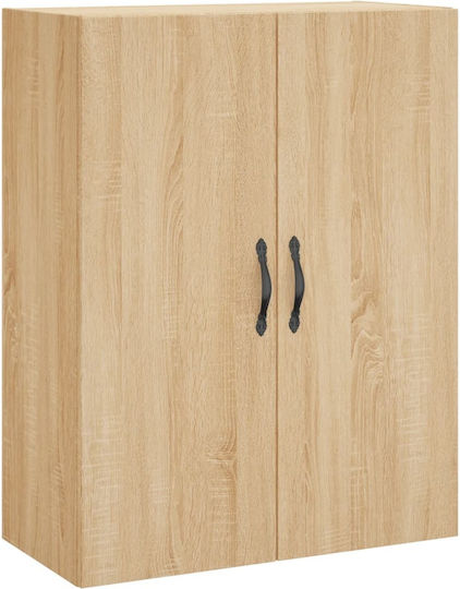 Hängeschrank fürs Wohnzimmer aus Spanplatte Sonoma-Eiche 69,5x34x90 cm