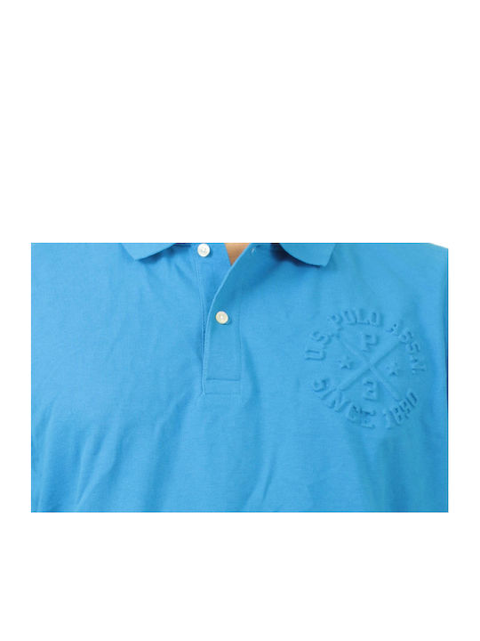 U.S. Polo Assn. Herren T-Shirt Kurzarm Blau