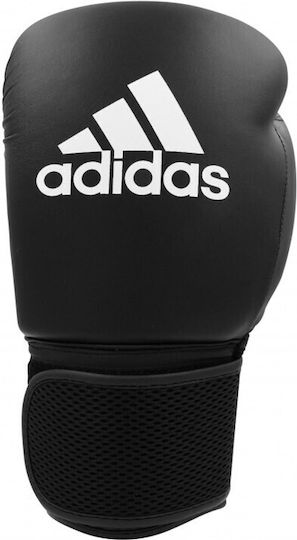adidas Hybrid 25 Boxhandschuhe aus Kunstleder Schwarz