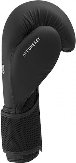 adidas Hybrid 25 Boxhandschuhe aus Kunstleder Schwarz