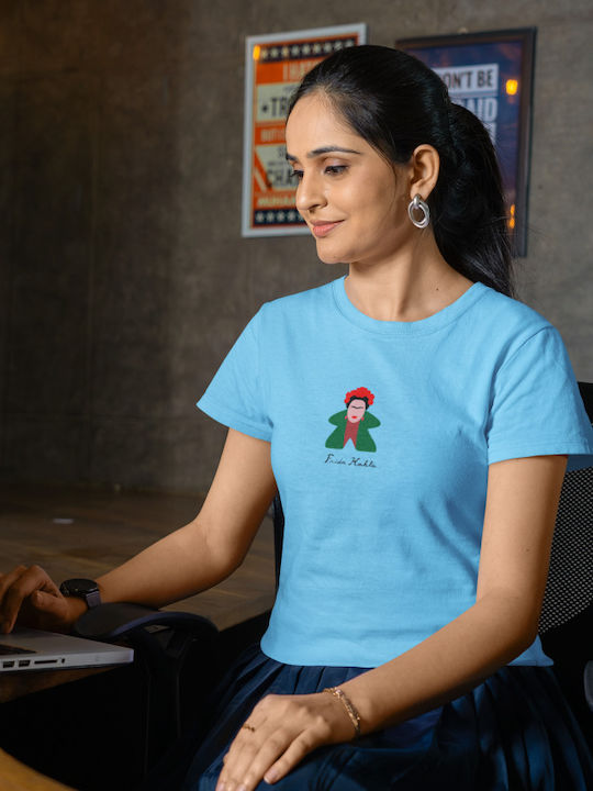 TKT T-shirt Frida Kahlo Green Cotton