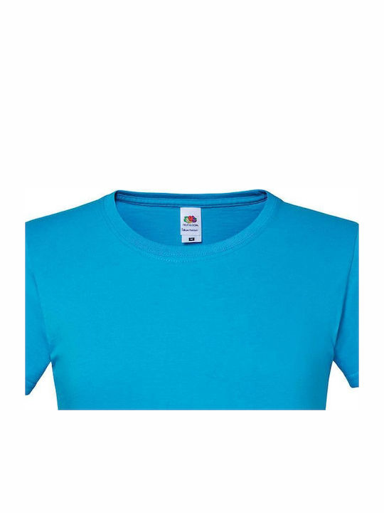 Fruit of the Loom T Men's Short Sleeve Promotional T-Shirt Azure Blue