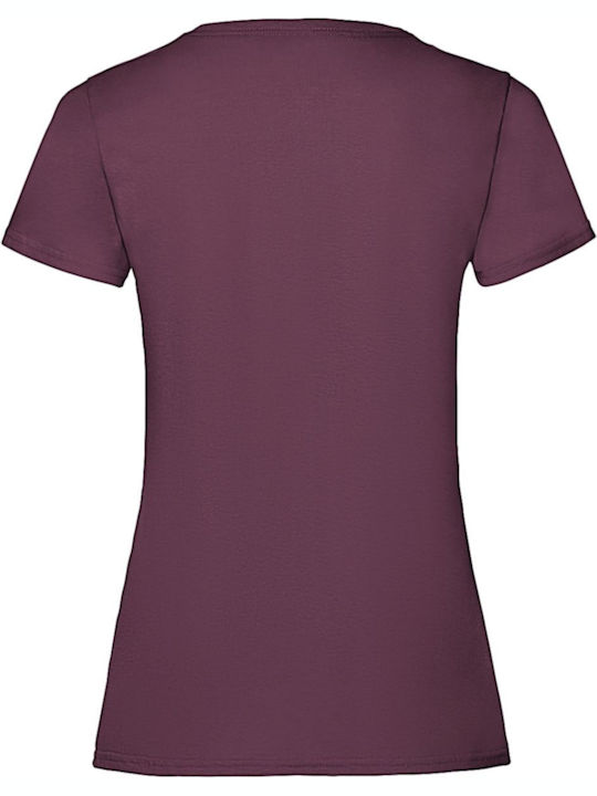 Fruit of the Loom Valueweight T Men's Short Sleeve Promotional T-Shirt Burgundy