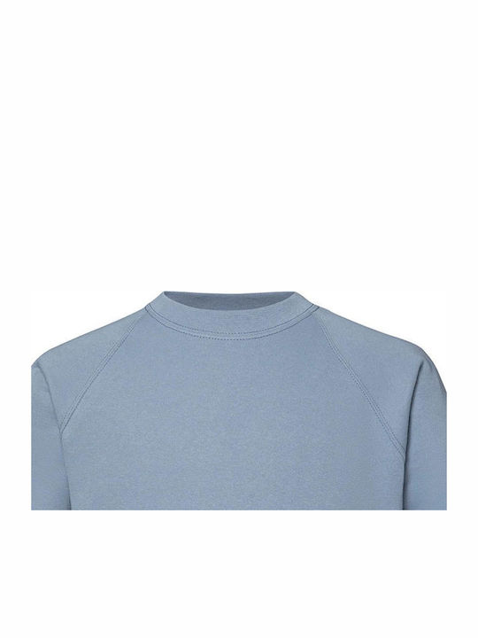 Fruit of the Loom Raglan Men's Long Sleeve Promotional Sweatshirt Mineral Blue