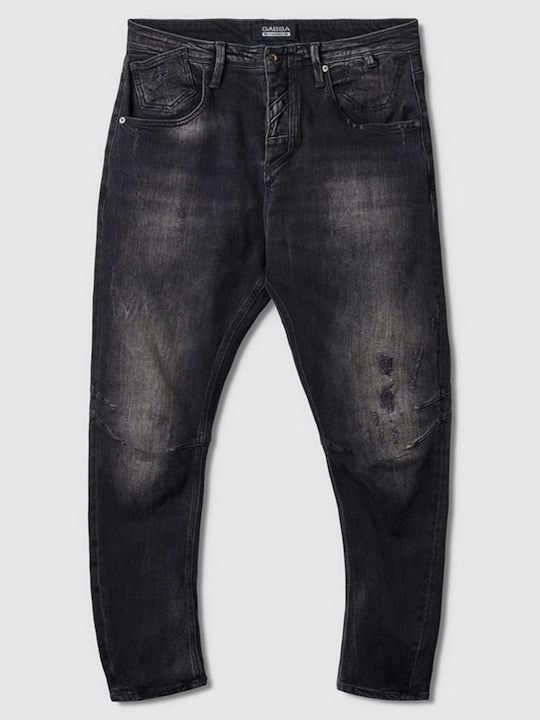 Gabba Pantaloni de Bărbați din Jean în Linie Baggy Negru