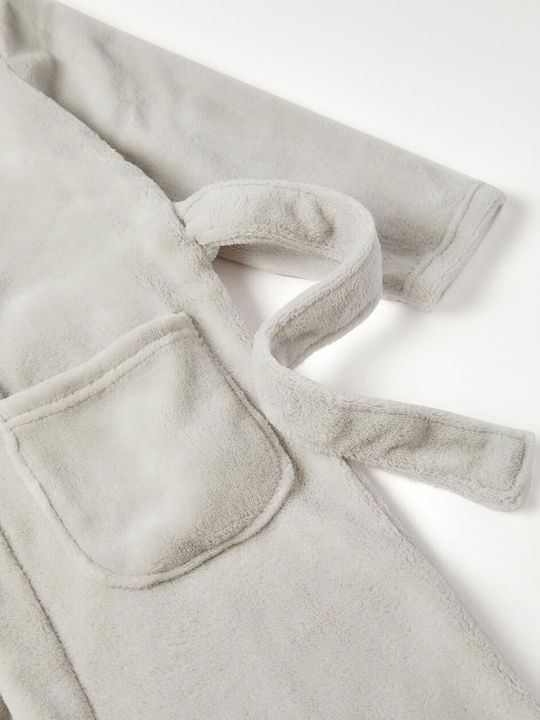 Zippy Kids Robe Winter Velvet grey