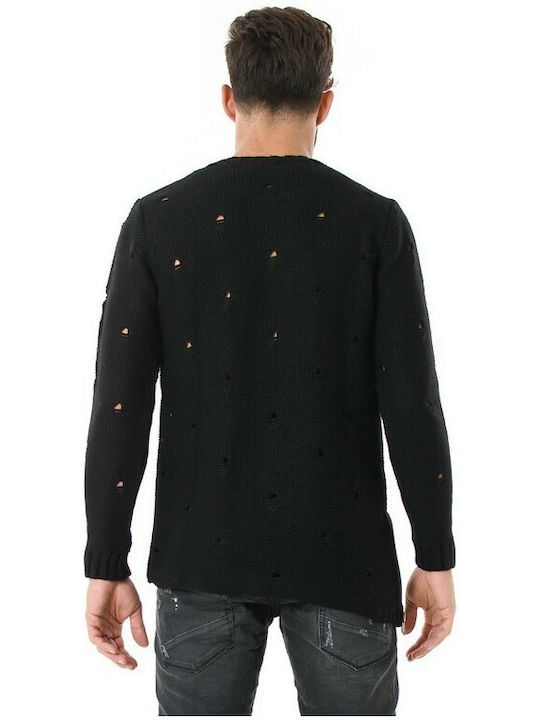 Bellissimo Men's Long Sleeve Sweater Black