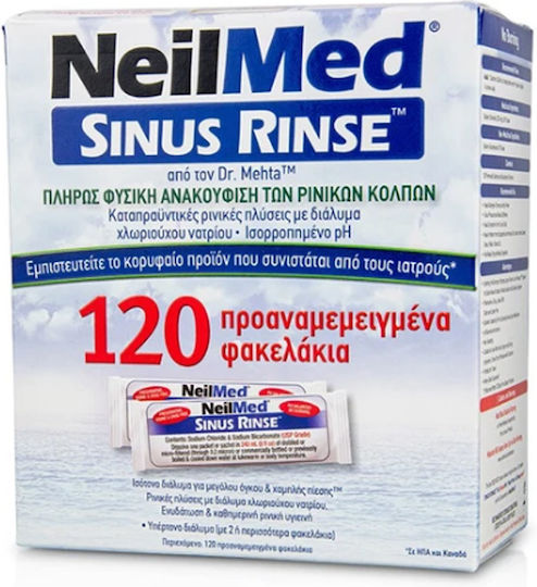 NeilMed Sinus Rinse Φακελάκια 120 φακελίσκοι