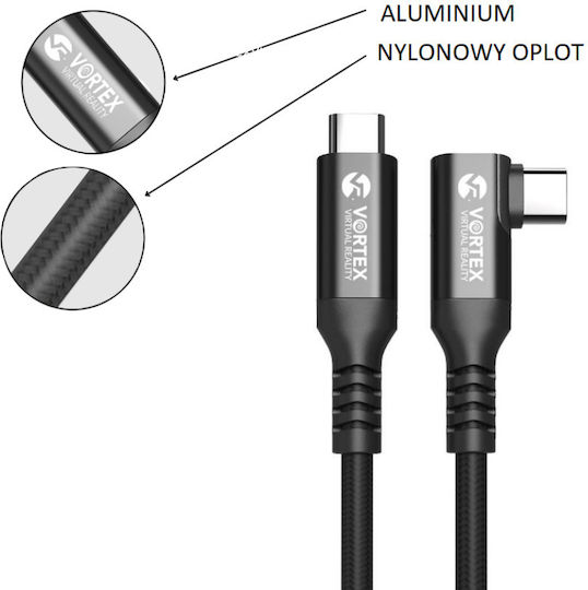 Meta Quest USB 3.2 Cable USB-C male - USB-C 3m VVR.K3M2.CO.OQ2.USB.C.2022