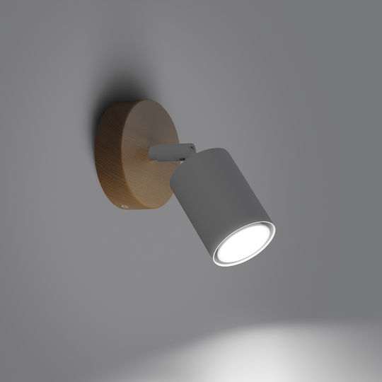 Sollux Μονό Σποτ με Ντουί GU10 σε Λευκό Χρώμα