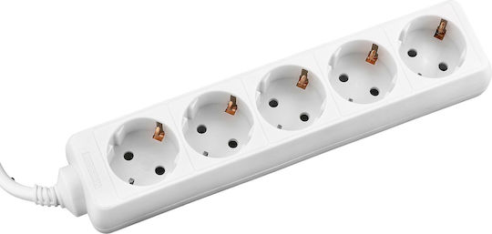 Electra Steckdosenleiste 5 Positionen mit Kabel 1.5m