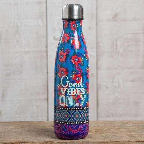 Natural Life Vibes Flasche Thermosflasche Rostfreier Stahl BPA Frei 500ml Mehrfarbig