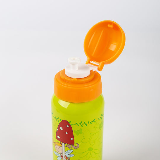 Sigikid Florentina Kids Water Bottle Stainless Steel with Straw Non Spill Green 400ml