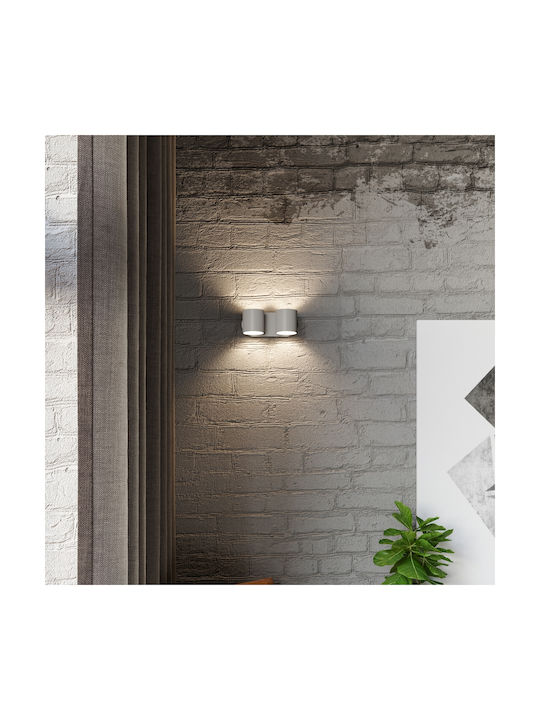 Sollux Orbis 2 Modern Lamp Wall Gray 26x14x14cm