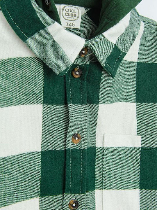 Cool Club Kids Checked Shirt Green