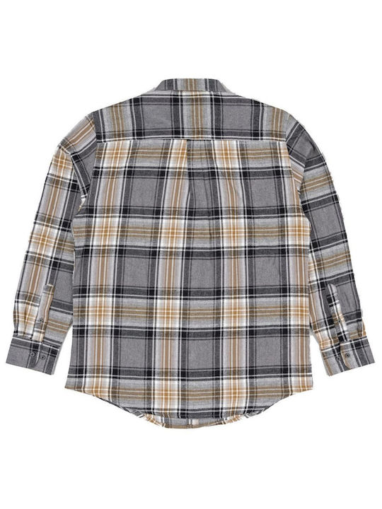 Losan Men's Shirt Long Sleeve Flannel grey (Grey)