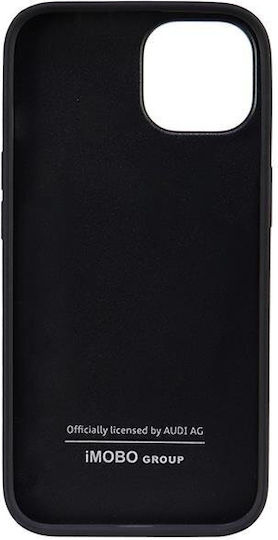 Audi Umschlag Rückseite Leder / Kunststoff Schwarz (iPhone 14)